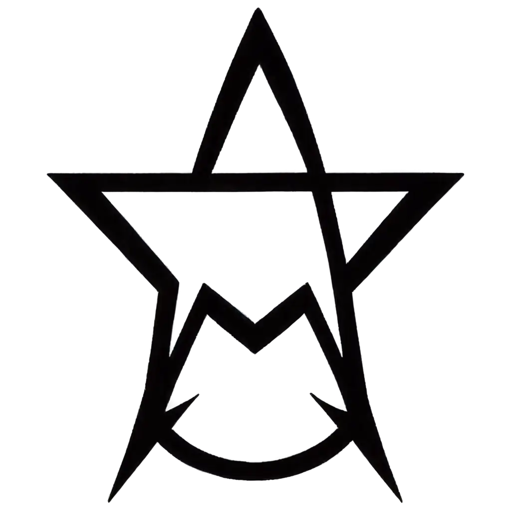 Create-a-PNG-Symbol-Wolf-Pentagram-Angel-and-Demon-Concept