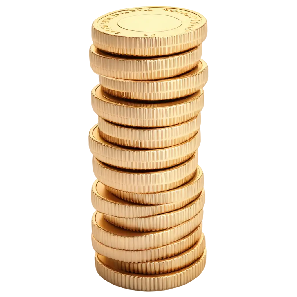 HighQuality-Stacked-Gold-Coin-PNG-Image-for-Versatile-Applications