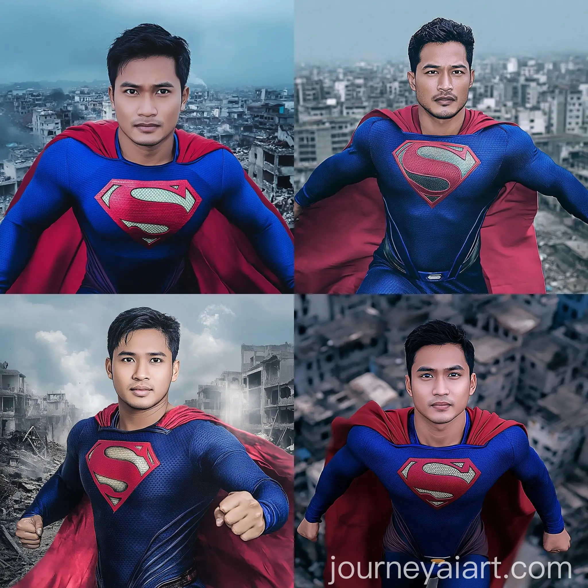 Superhero-Syauqi-Haris-Poses-to-Fly-Over-WarTorn-City