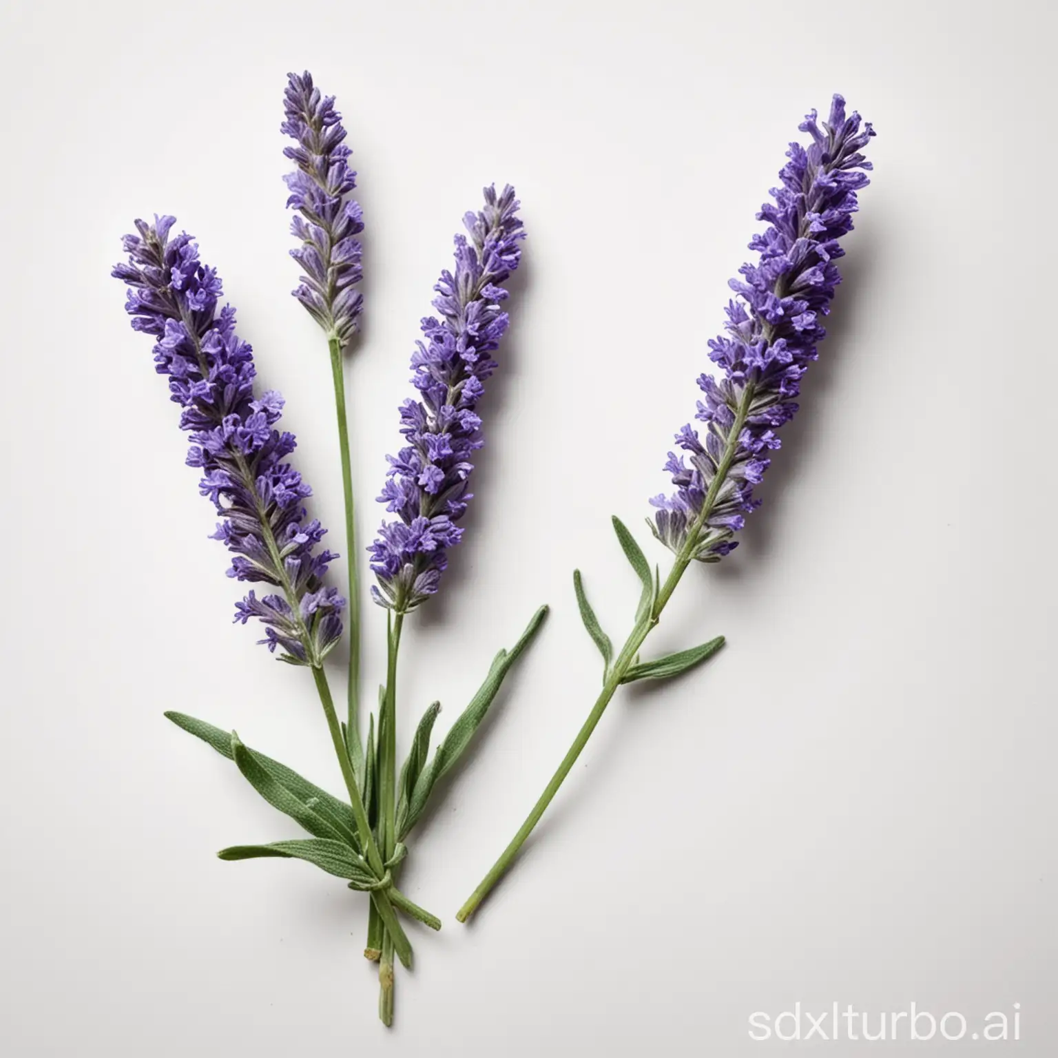 Draw one Lavender on a white background
