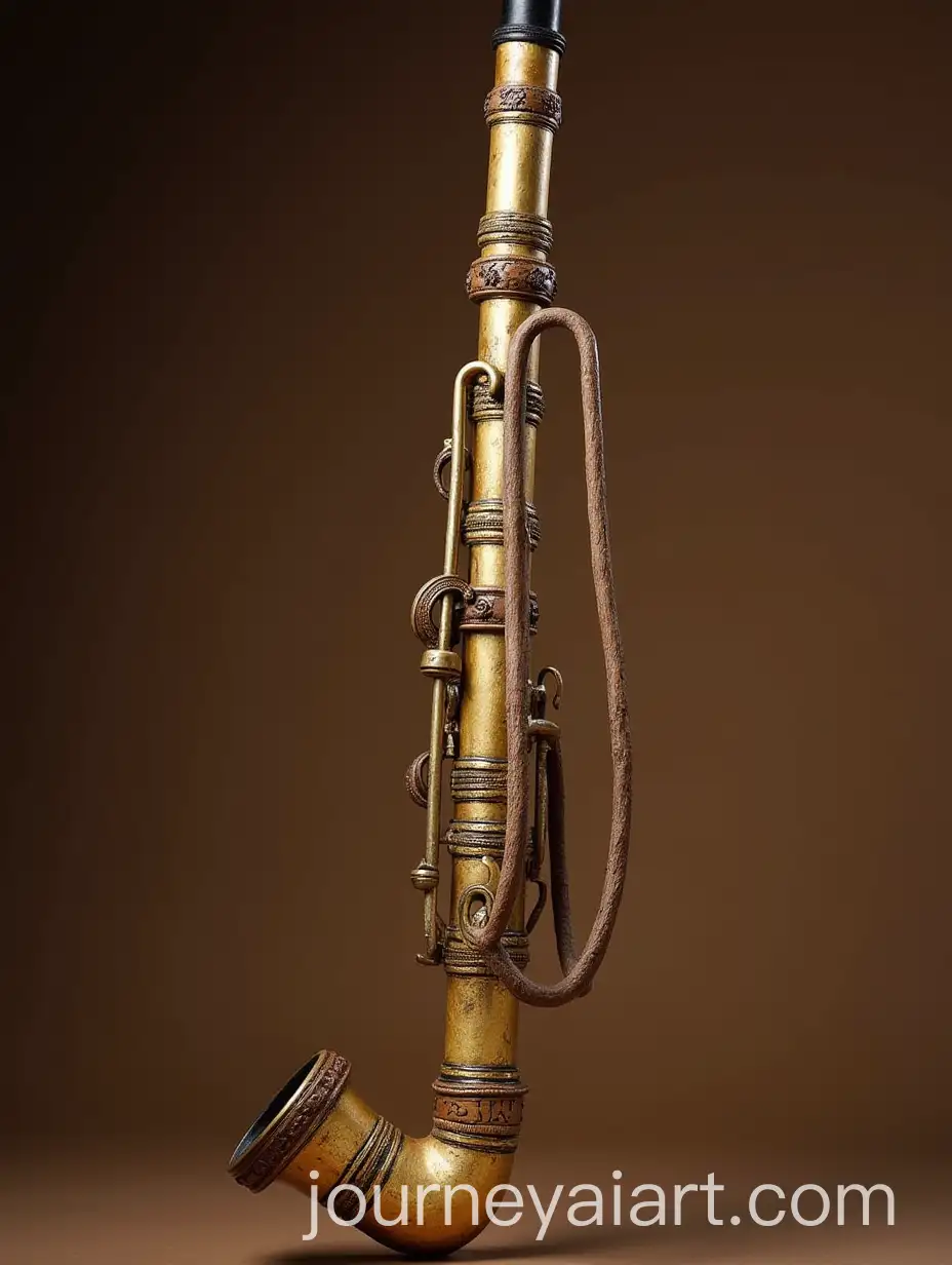Golden-Horizontal-Turkish-Zurna-Woodwind-Instrument