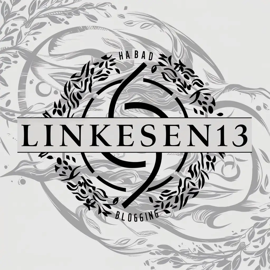 LOGO-Design-For-Linkesen13-River-Amazonka-with-Habad-Jewish-Movement-Symbol-in-Blogging-Industry