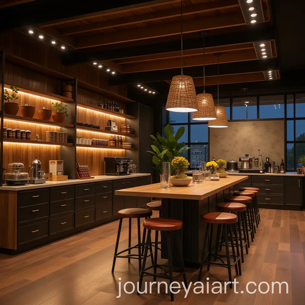 CoffeeInspired-Booth-with-Rich-Wood-Tones-and-Roasted-Bean-Aesthetic