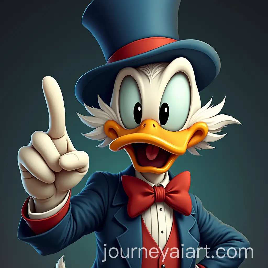 Scrooge-Duck-in-Uncle-Sam-Pose-Pointing-with-Custom-Face