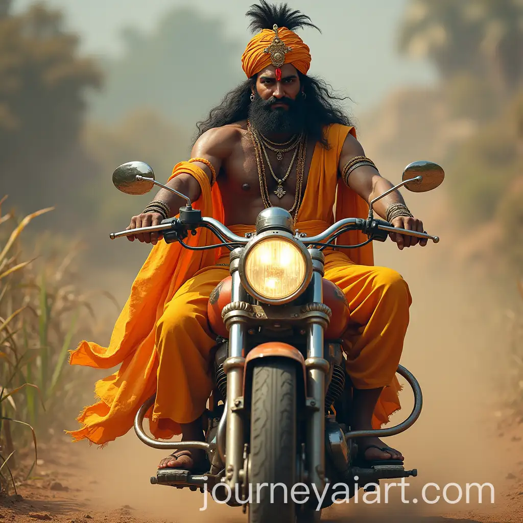 Lord-Sri-Ram-Riding-a-Motorbike-in-a-Dynamic-Scene