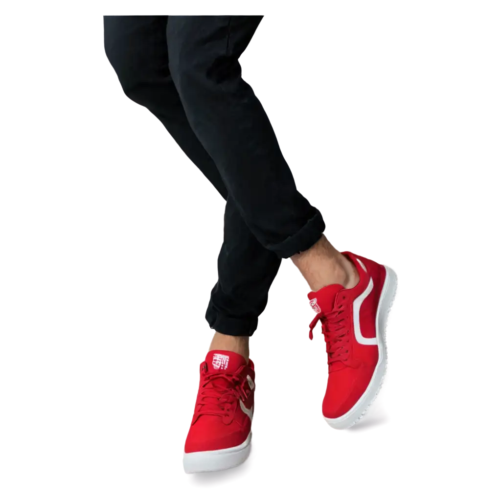 Red-Sneaker-for-Men-PNG-Image-HighQuality-Transparent-Footwear-Design