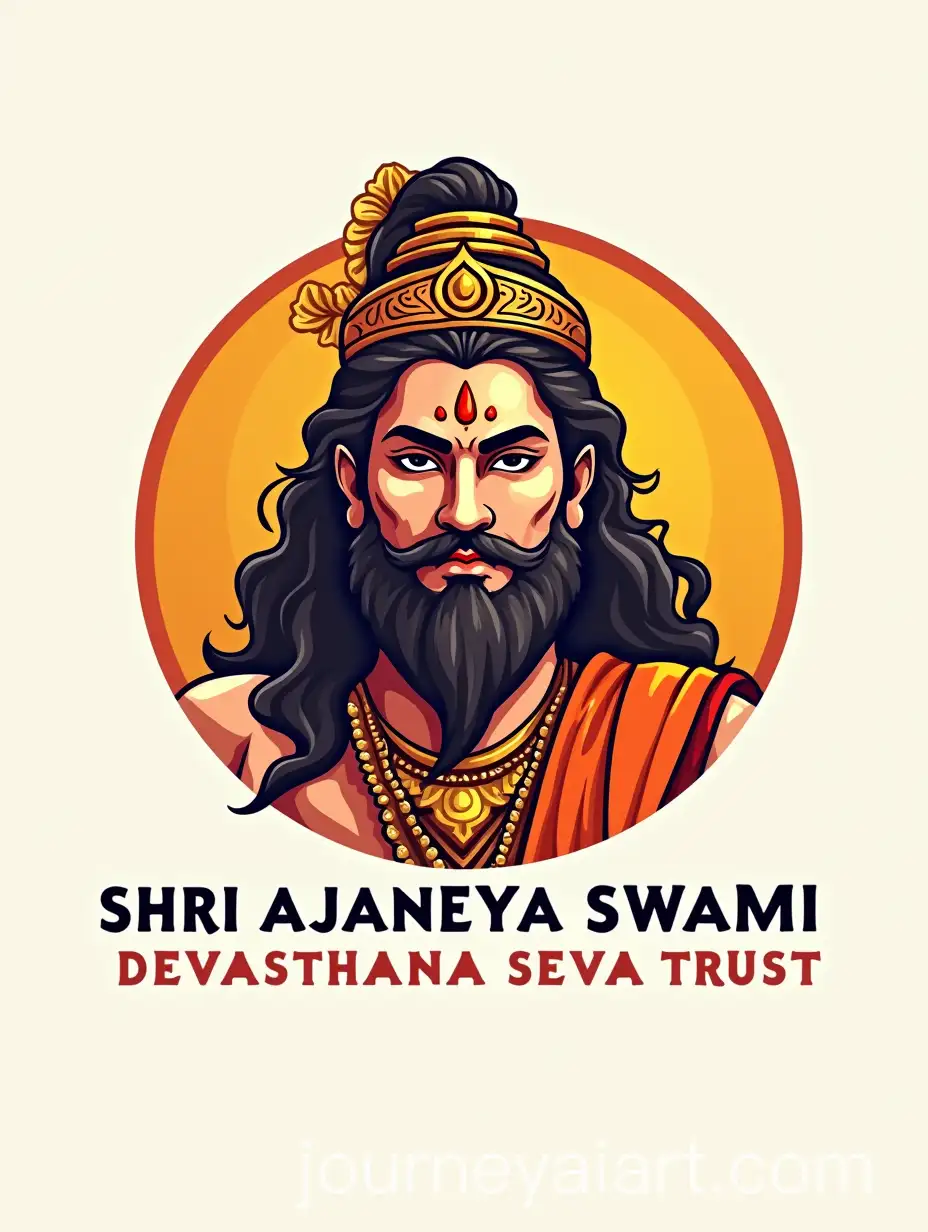 Majestic-Hanuman-Logo-for-Shri-Ajaneya-Swami-Devasthana-Seva-Trust