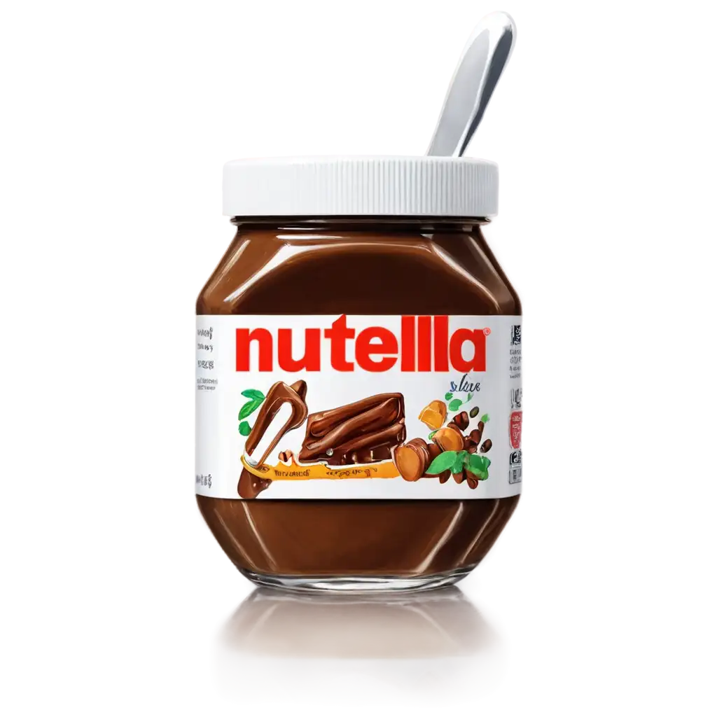 Nutella-Jar-Box-Watercolour-PNG-Image-Delightful-Artistic-Representation