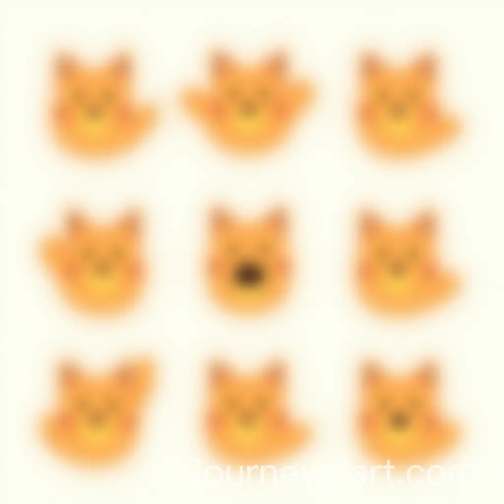 Emoticons-of-an-Orange-Cat-Expressing-Various-Emotions