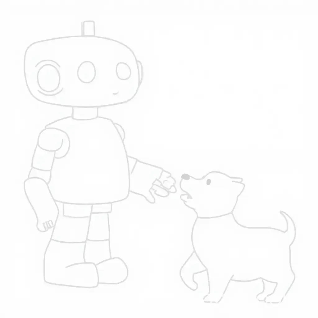 Friendly-Robot-Interacting-with-Pets-and-Animals