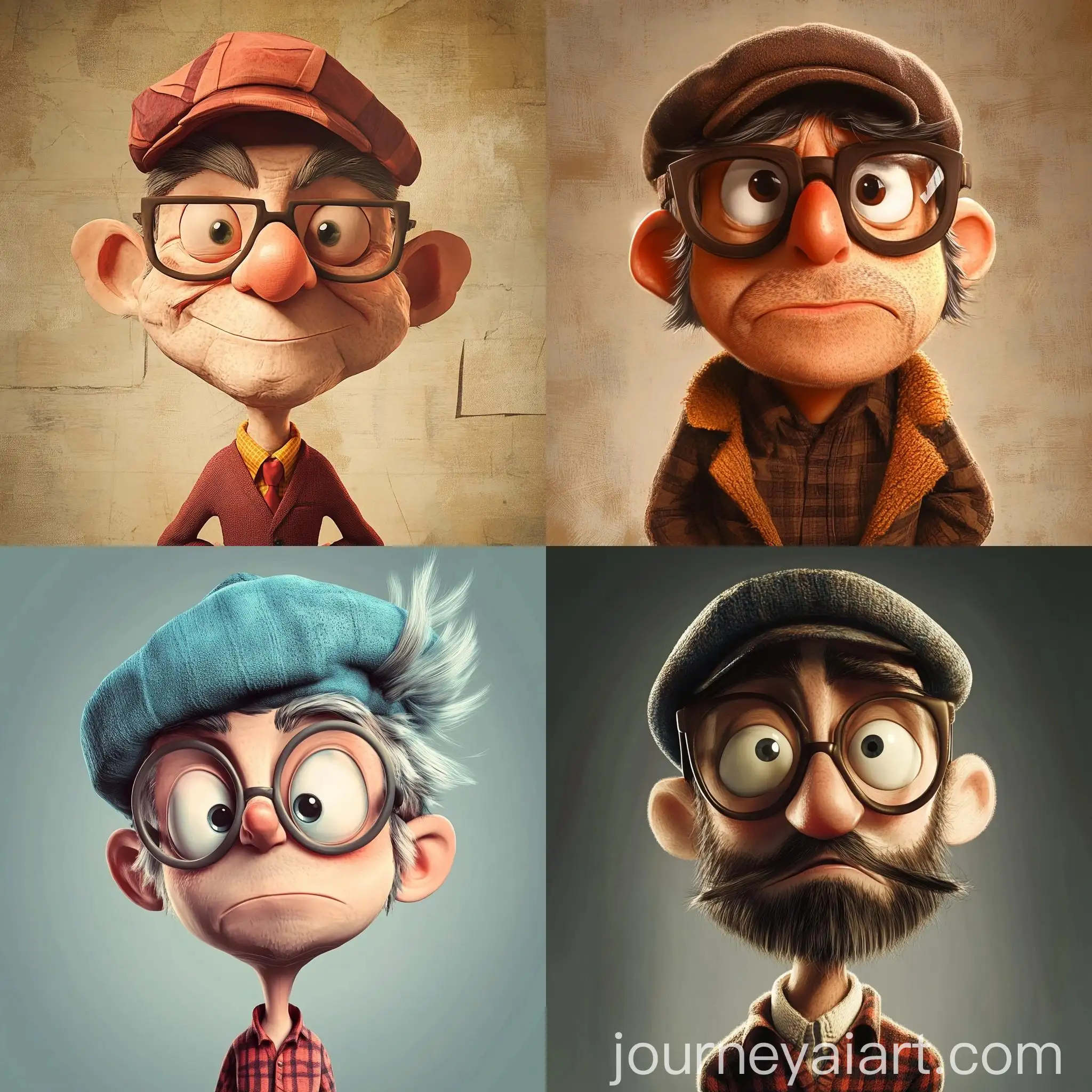 Stylized-Avatar-of-Big-Max-with-Thinking-Cap-and-Glasses