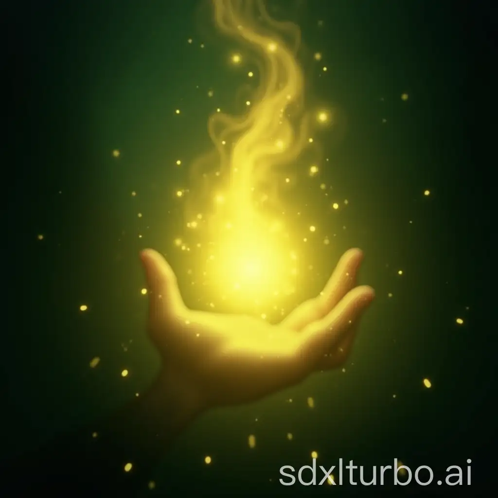 Magical-Healing-Spell-Icon-with-Glowing-Yellow-and-Green-Energy-Emission