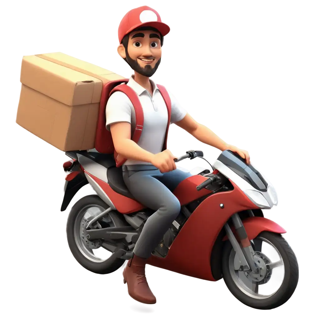 3D-Character-PNG-of-a-Male-Delivery-Service-Courier-Using-a-Motorcycle