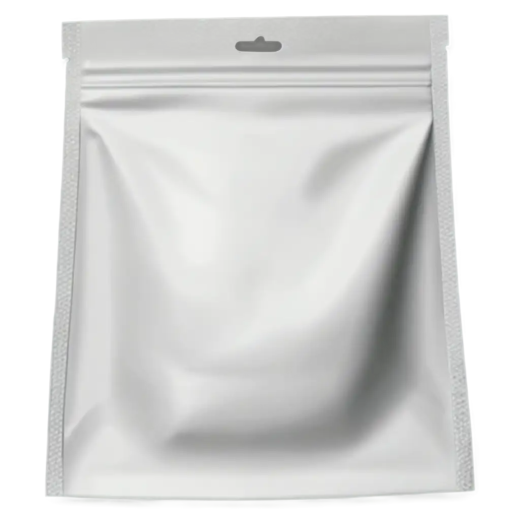 White doypack isolated on transparent background