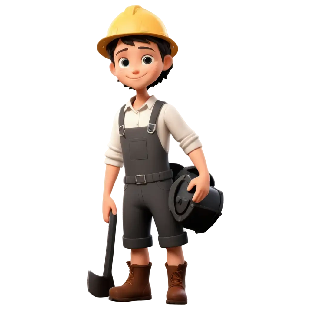 Adorable-2D-Cartoon-Character-PNG-Image-of-a-Coal-Mine-Worker