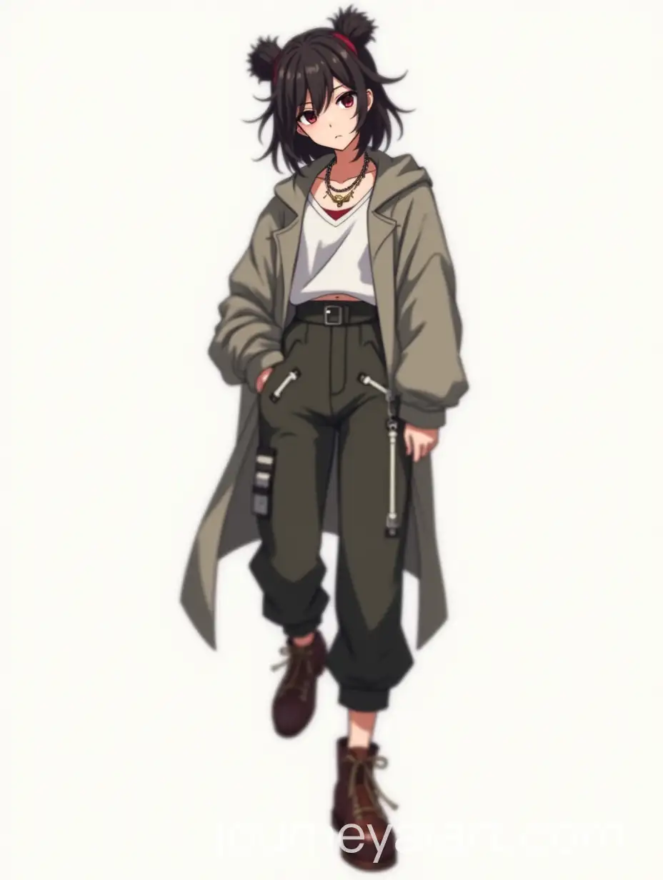 Confident-Anime-Girl-in-PunkInspired-Streetwear-with-Dynamic-Pose