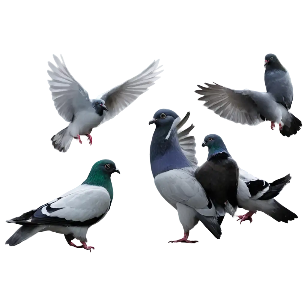 HighQuality-PNG-Image-of-Pigeons-Perfect-for-Clear-and-Detailed-Visuals