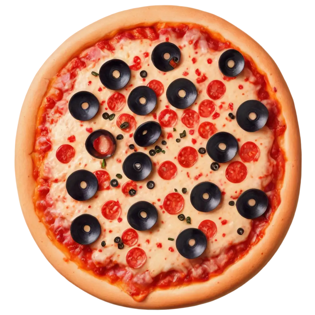 Delicious-Top-View-Pizza-PNG-Image-for-Culinary-Creativity