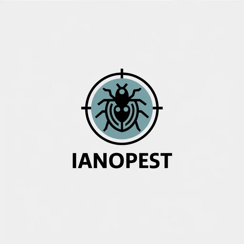 LOGO-Design-for-Ianopest-Pest-Insect-in-Target-Symbol-on-Clear-Background