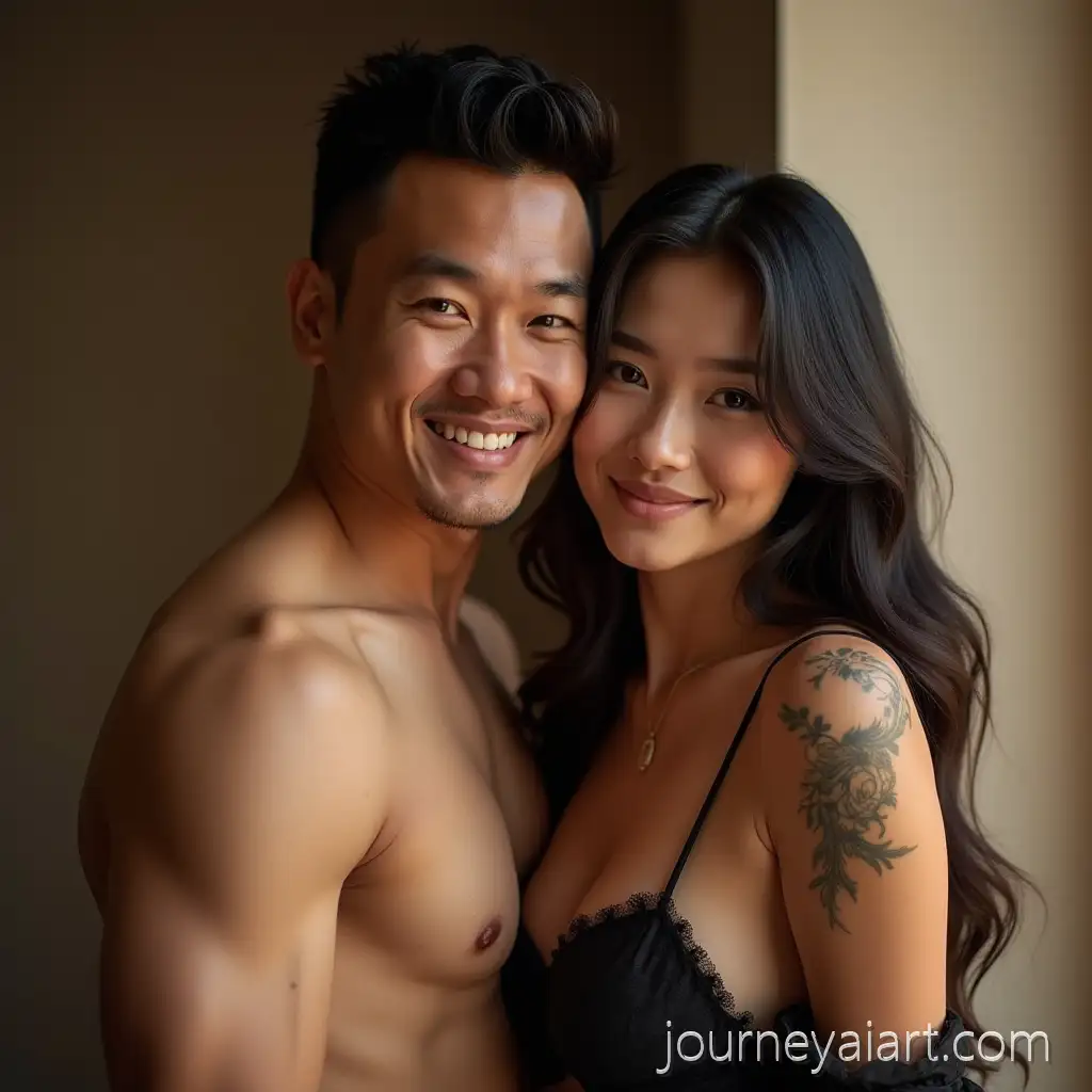 Wealthy-Asian-Man-with-Beautiful-Young-Wife-in-Luxury-Setting