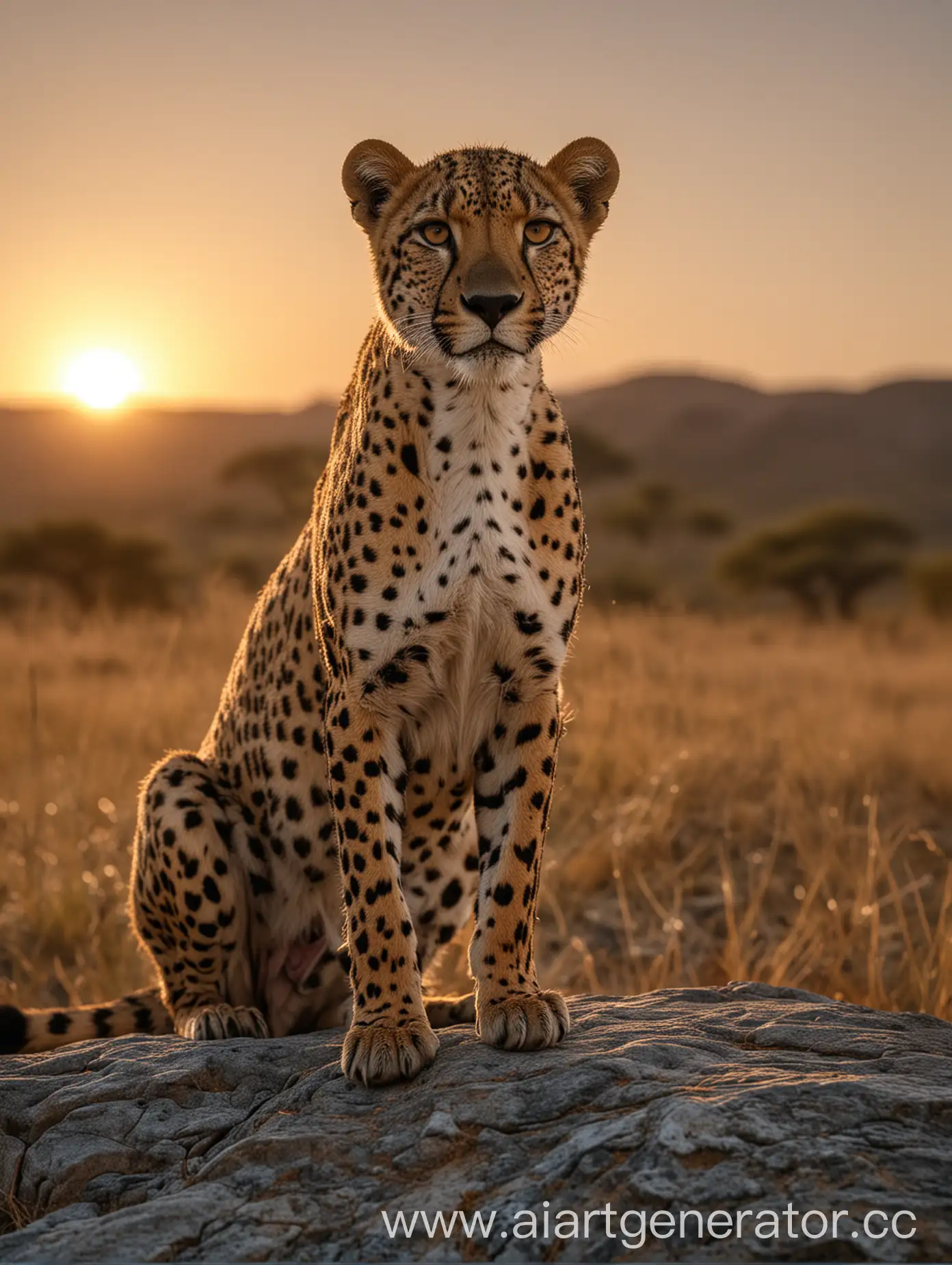 Dynamic-Cheetah-Sunset-Scene-in-Savannah-Hyper-Realistic-Cinematic-Photography