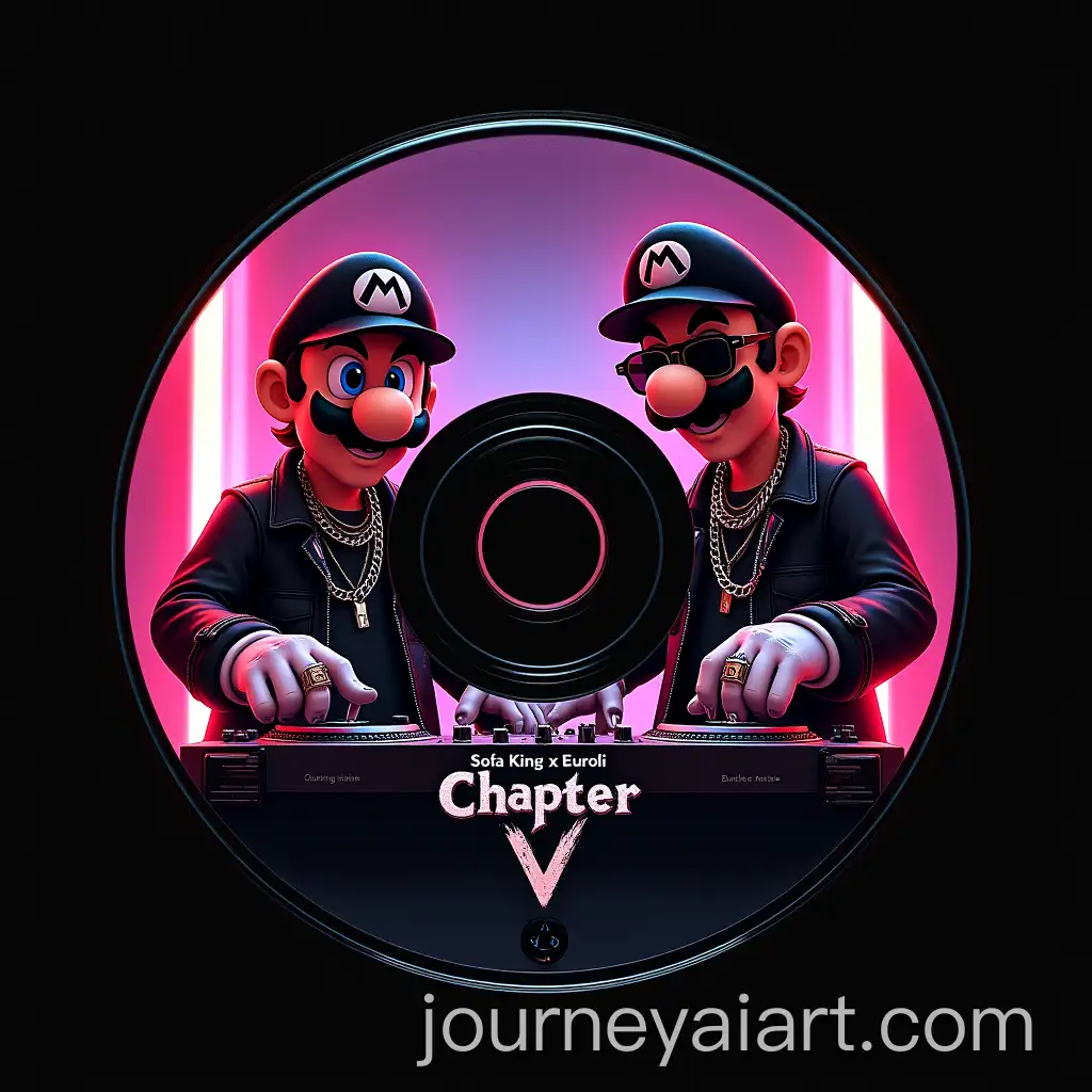 Nostalgic-3D-Render-of-PS2Inspired-CD-Featuring-Super-Mario-and-Luigi-DJing-at-a-Rave