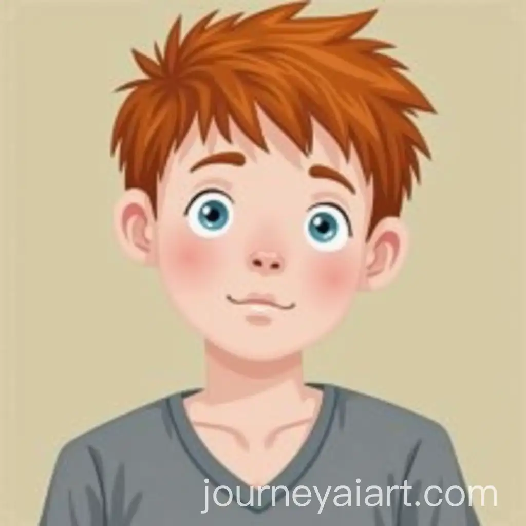 Portrait-of-a-PreTeen-Boy-with-Red-Hair-and-Blue-Eyes-in-Casual-TShirt