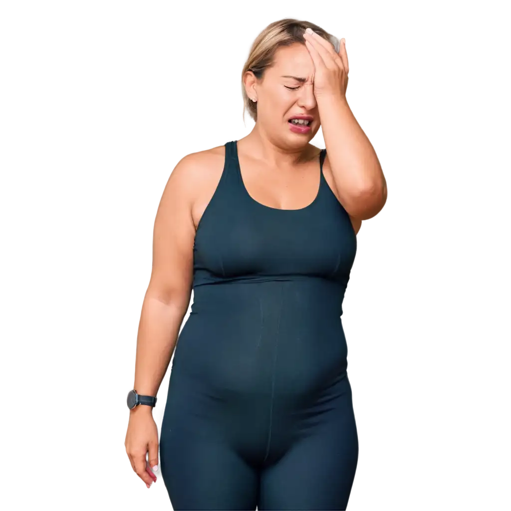 Crying-Woman-Due-to-Body-Fat-HighQuality-PNG-Image-for-Emotional-Expression-and-Body-Image-Topics