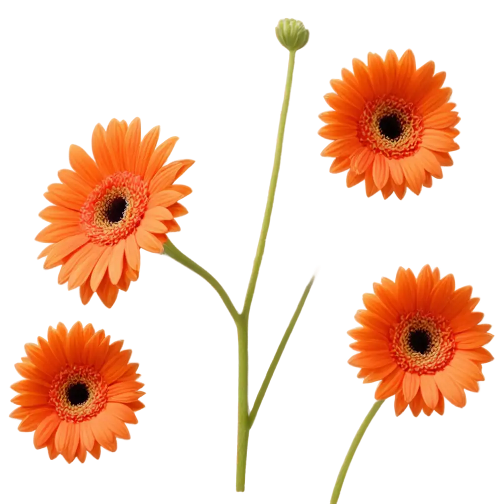 Orange-Gerbera-PNG-Image-HighQuality-Floral-Design-for-Transparent-Backgrounds