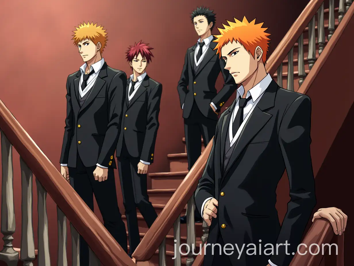 STERNRITTER-Warriors-from-Bleach-Universe-on-a-Staircase