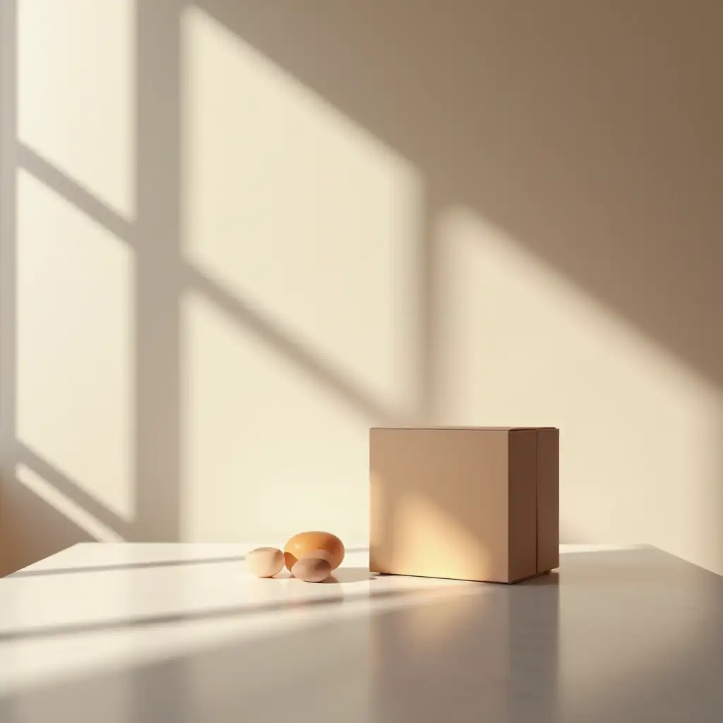 Elegant-HighEnd-Packaging-Box-on-Minimalist-Table-with-Natural-Sunlight