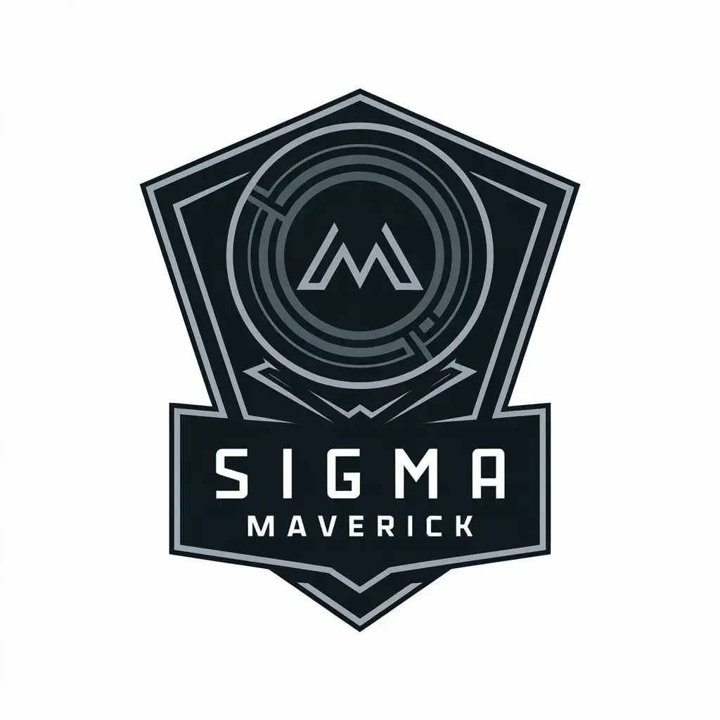 LOGO Design for Sigma Maverick 1988 Symbol with Intelligence Strength and Rebellion