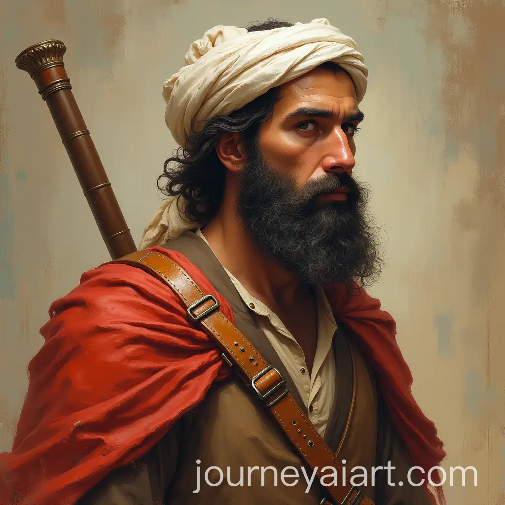 Strong-Bald-Man-with-Curly-Hair-and-DistinctAI-Image-Prompt-Expansionive-Beard