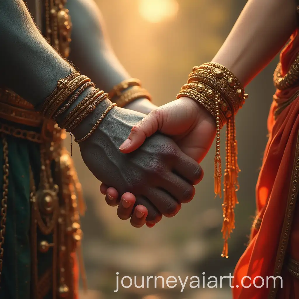 Intertwined-Hands-of-Lord-Shiva-and-Goddess-Parvati-Symbolizing-Divine-Love