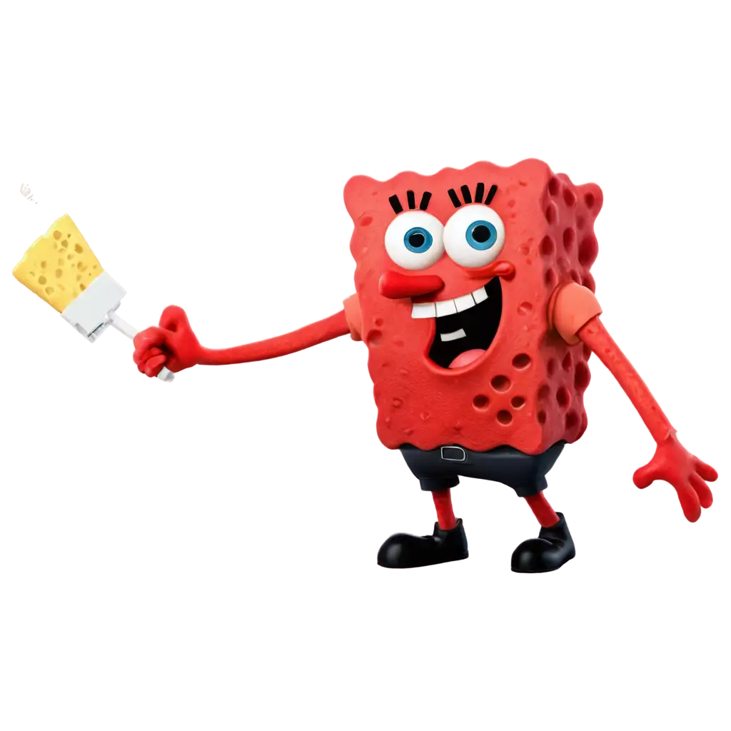 Red-SpongeBob-PNG-Image-Playful-Character-Illustration-for-Digital-Media