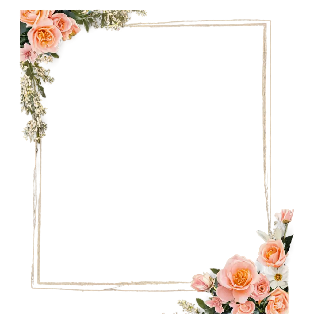 Beautiful-Photo-Frame-with-Flowers-PNG-Elegant-Floral-Design