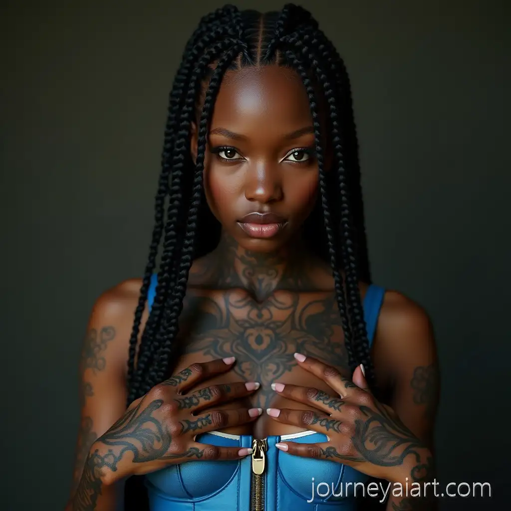 Egirl-with-Blue-Box-Braids-and-Patterned-Tattoos-in-Blue-Corset-Realistic-StyleAI-Image-Prompt-Expansion
