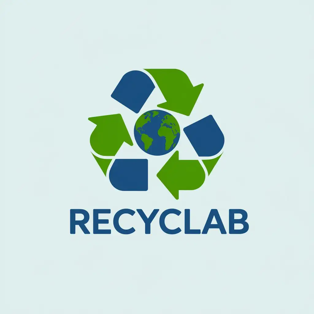 LOGO-Design-for-RecycLab-EcoFriendly-Green-with-3D-Recycling-Symbol