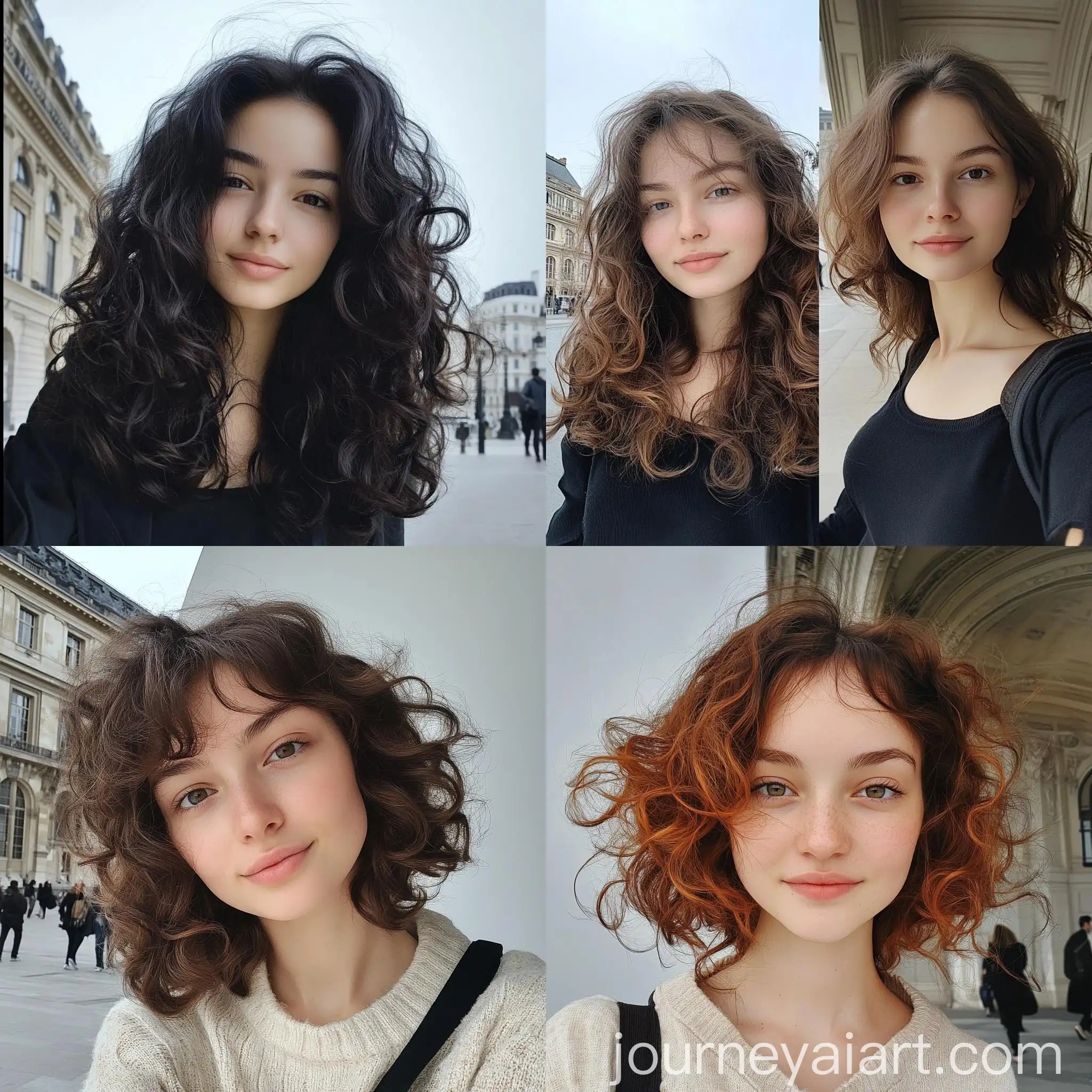 Curly-Haired-Woman-in-Abstract-Art-Style