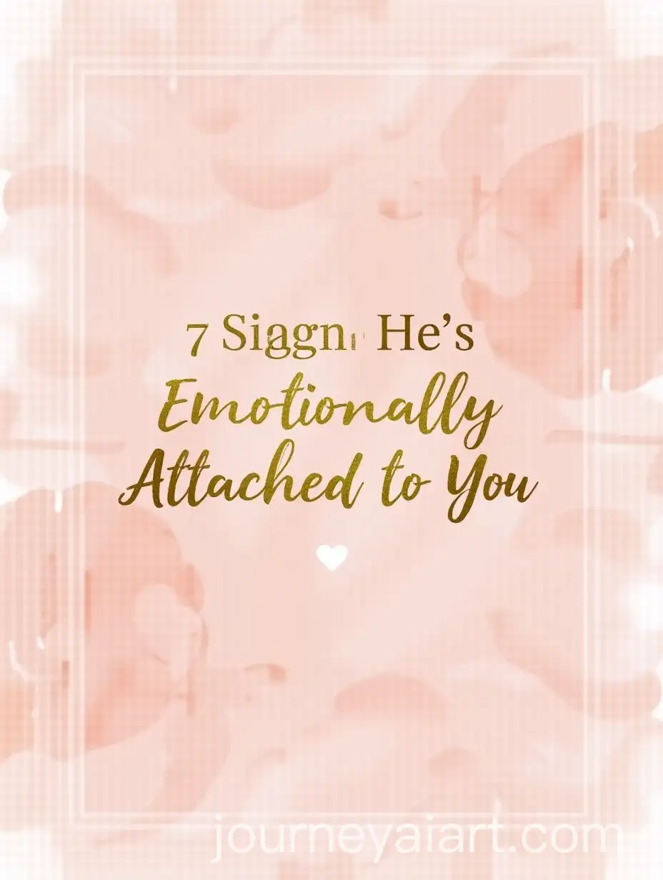 AI-Image-Prompt-ExpansionRomantic-Pinterest-Pin-with-Soft-Pink-and-Gold-Watercolor-Background-7-Signs-Hes-Emotionally-Attached-to-You