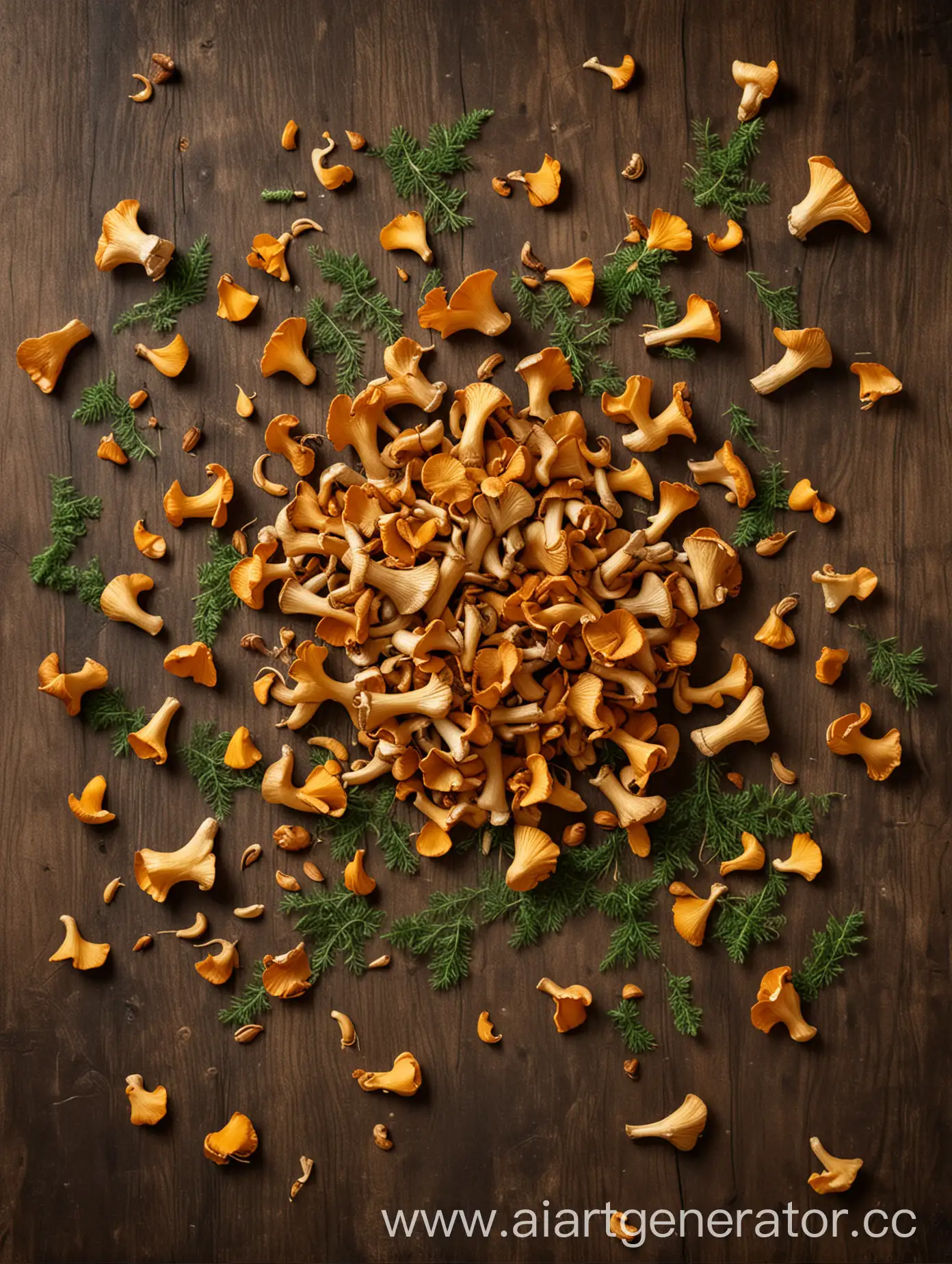 Chanterelle-Mushroom-Restaurant-Menu-Design-with-Natural-Stylish-Background