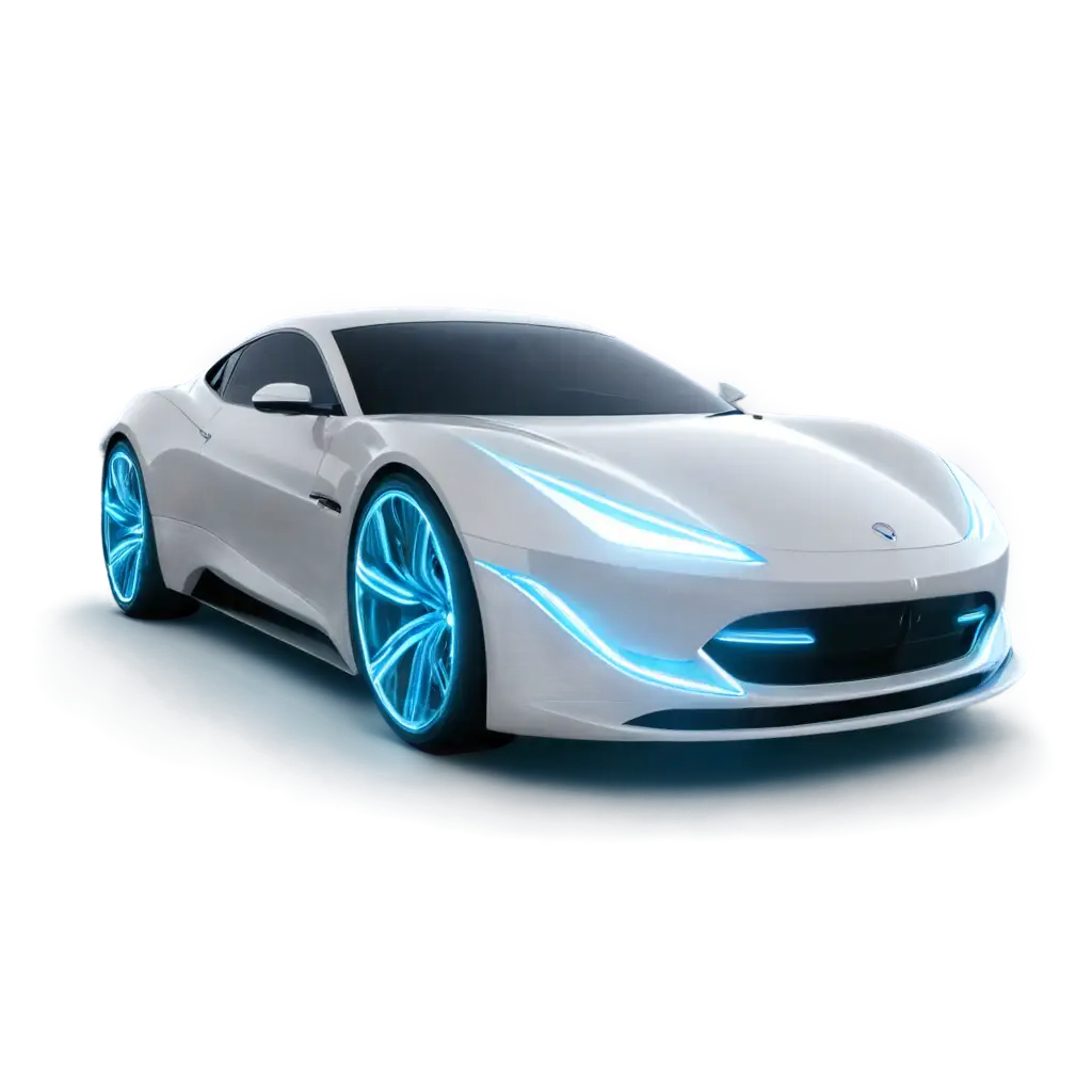 Futuristic-White-Car-with-Blue-Neon-Lighting-PNG-Image-for-CuttingEdge-Digital-Art