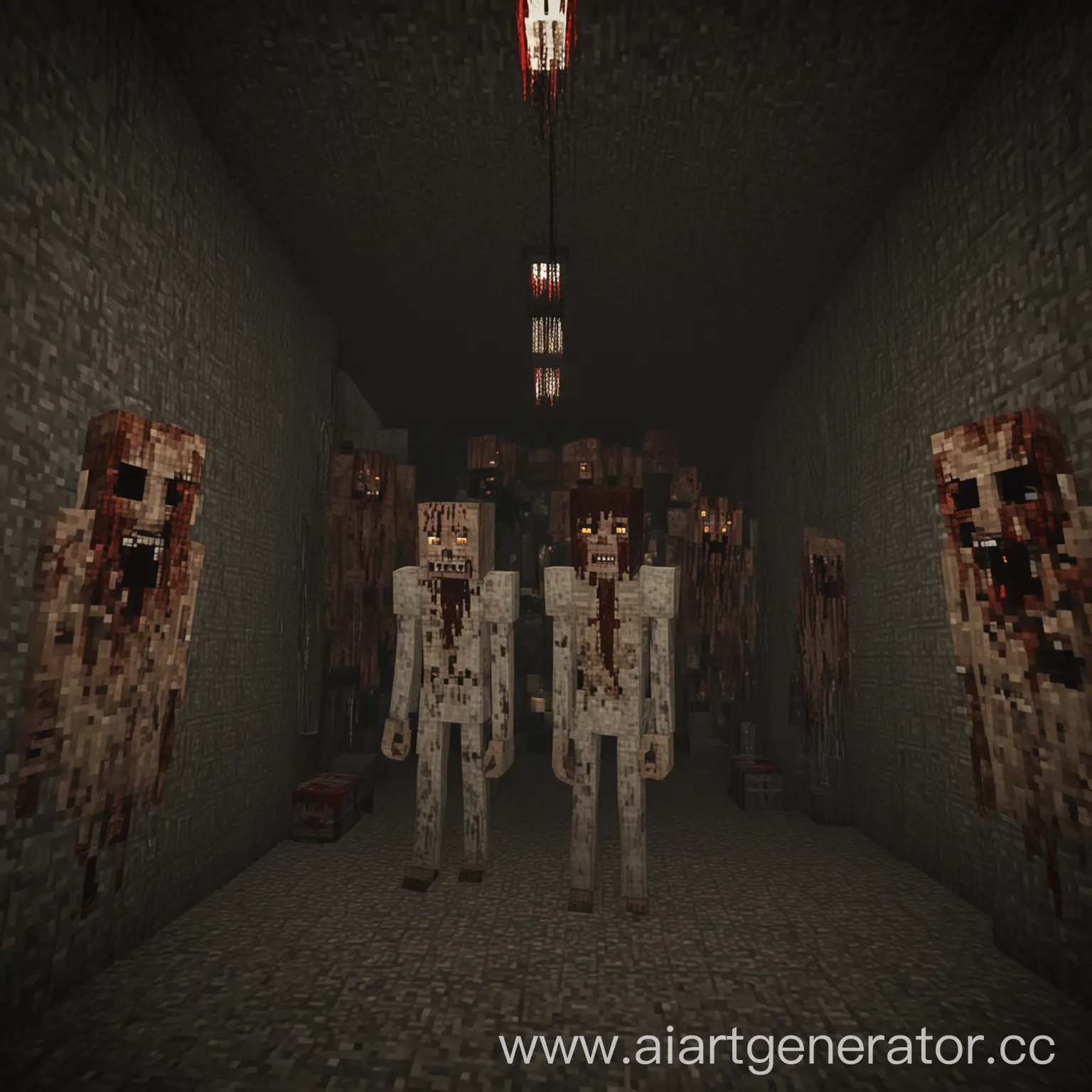 Terrifying-Creeper-Ambush-in-Minecraft-Dungeon