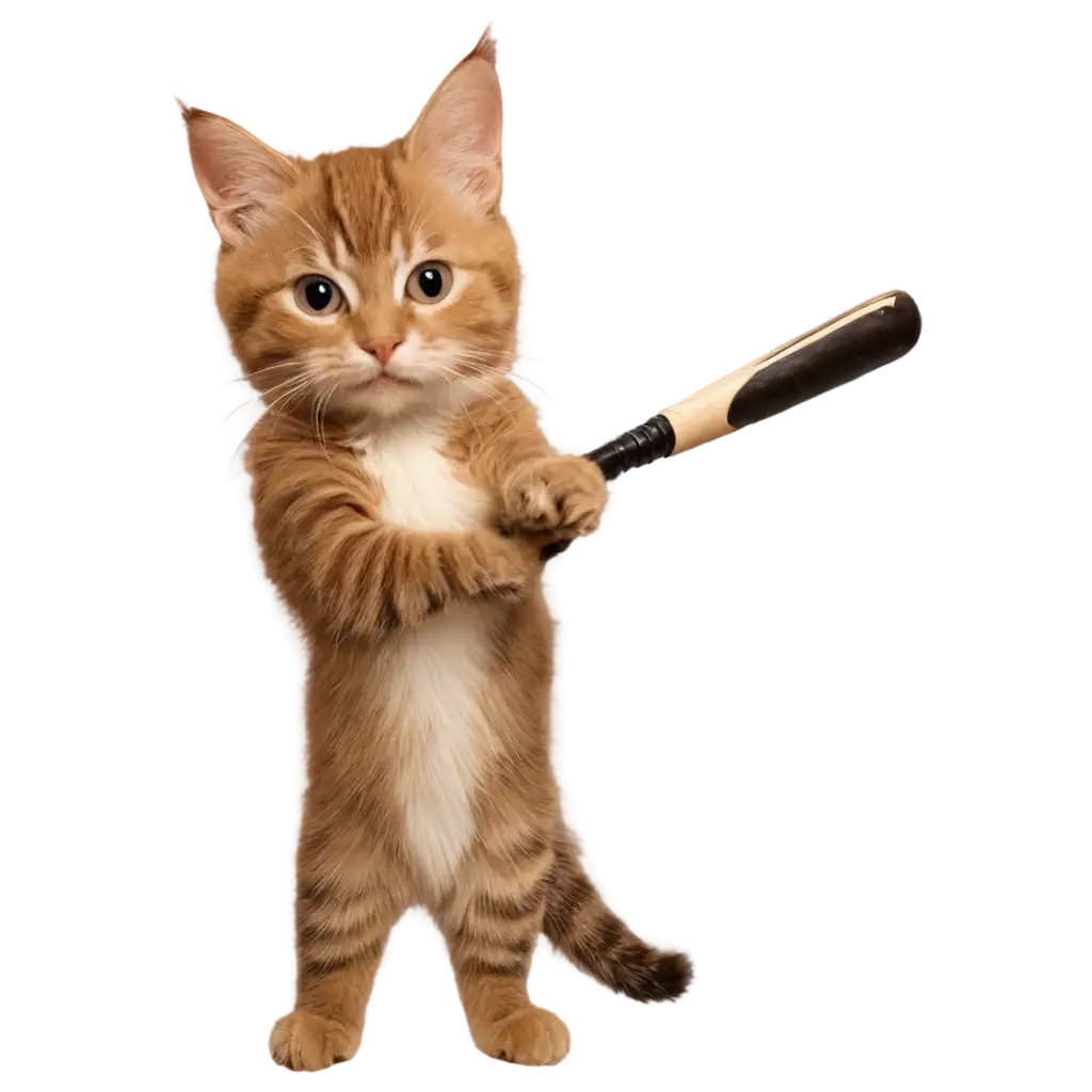 Cat-Hitting-a-Six-with-a-Bat-PNG-Image-for-Sports-and-Animal-Enthusiasts