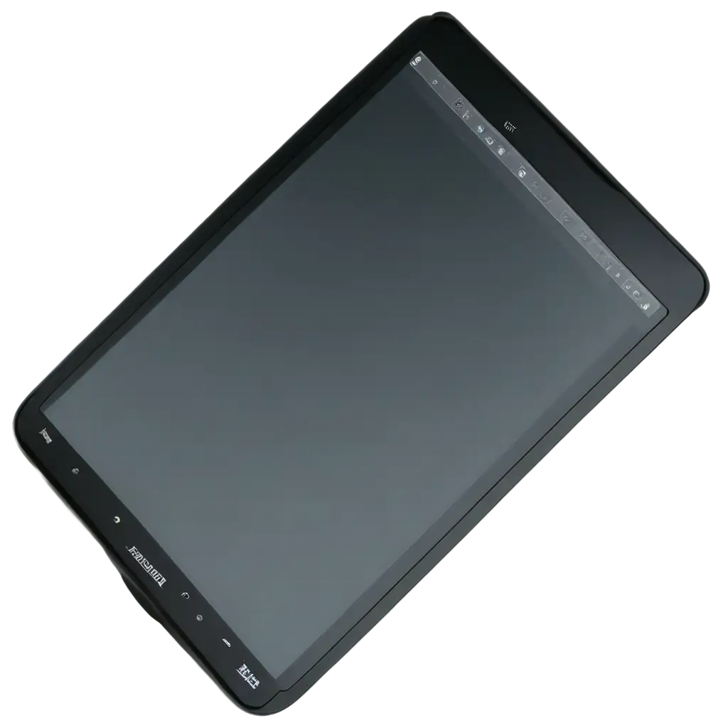 graphic designer tablet top view