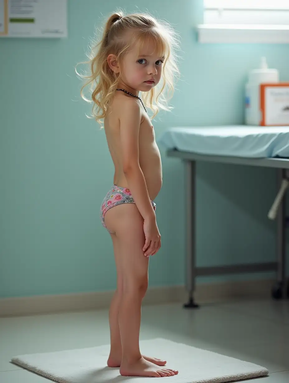 Skinny-Little-Girl-in-Clinic-Nervously-Waiting-for-Doctor