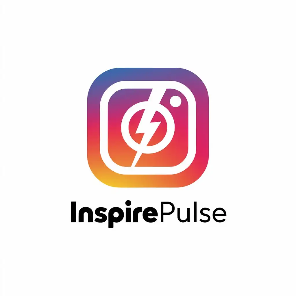 LOGO Design for Inspirepulse Vector InstagramInspired Symbol for Entertainment Industry