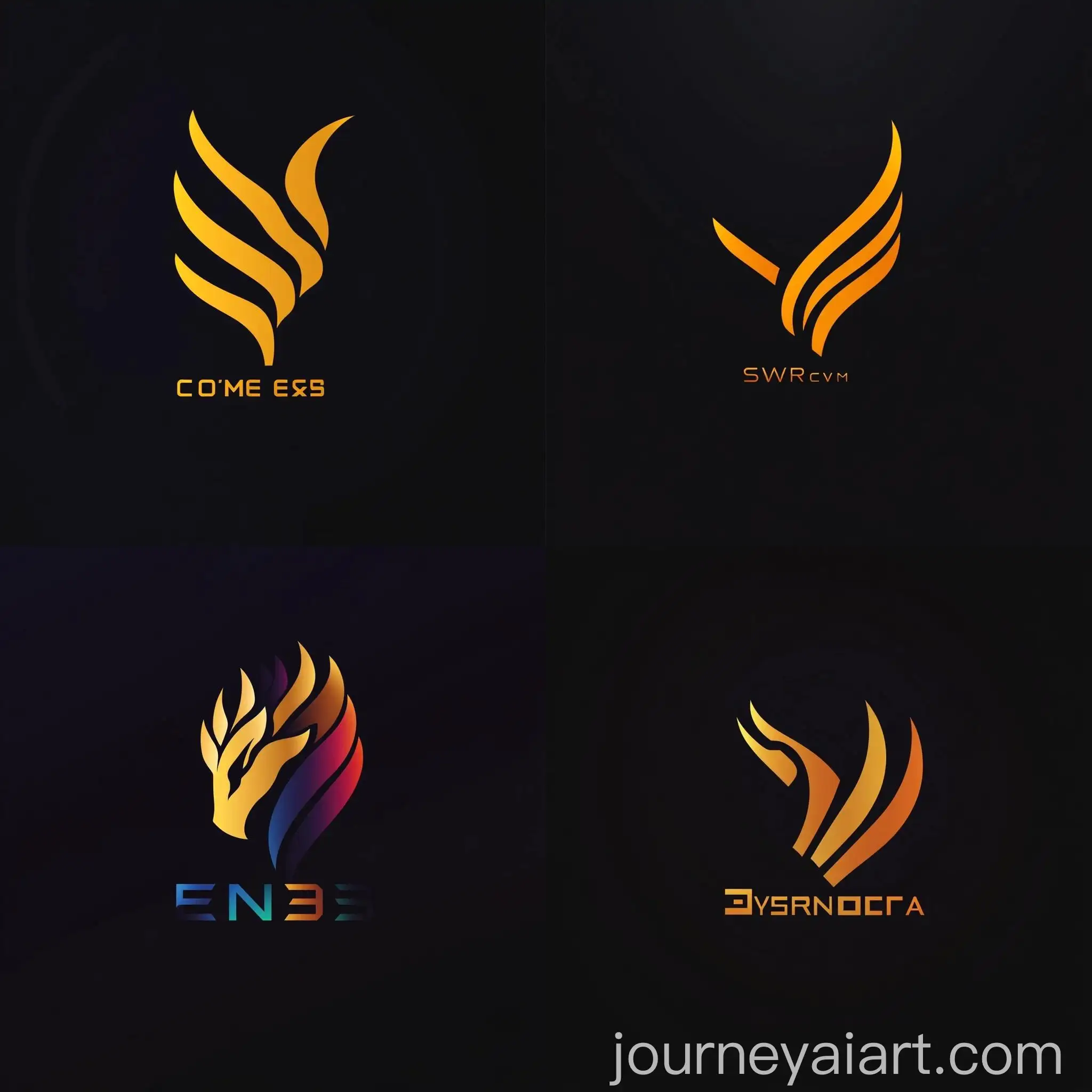 Logo-Design-with-Elegant-Floral-Pattern-on-Black-Background