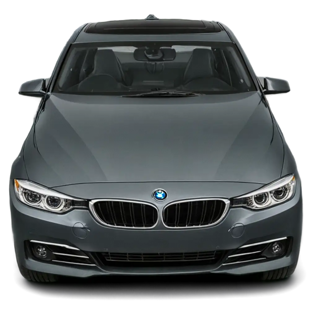 Stunning-Top-View-of-a-Dark-Silver-BMW-320i-HighQuality-PNG-Image