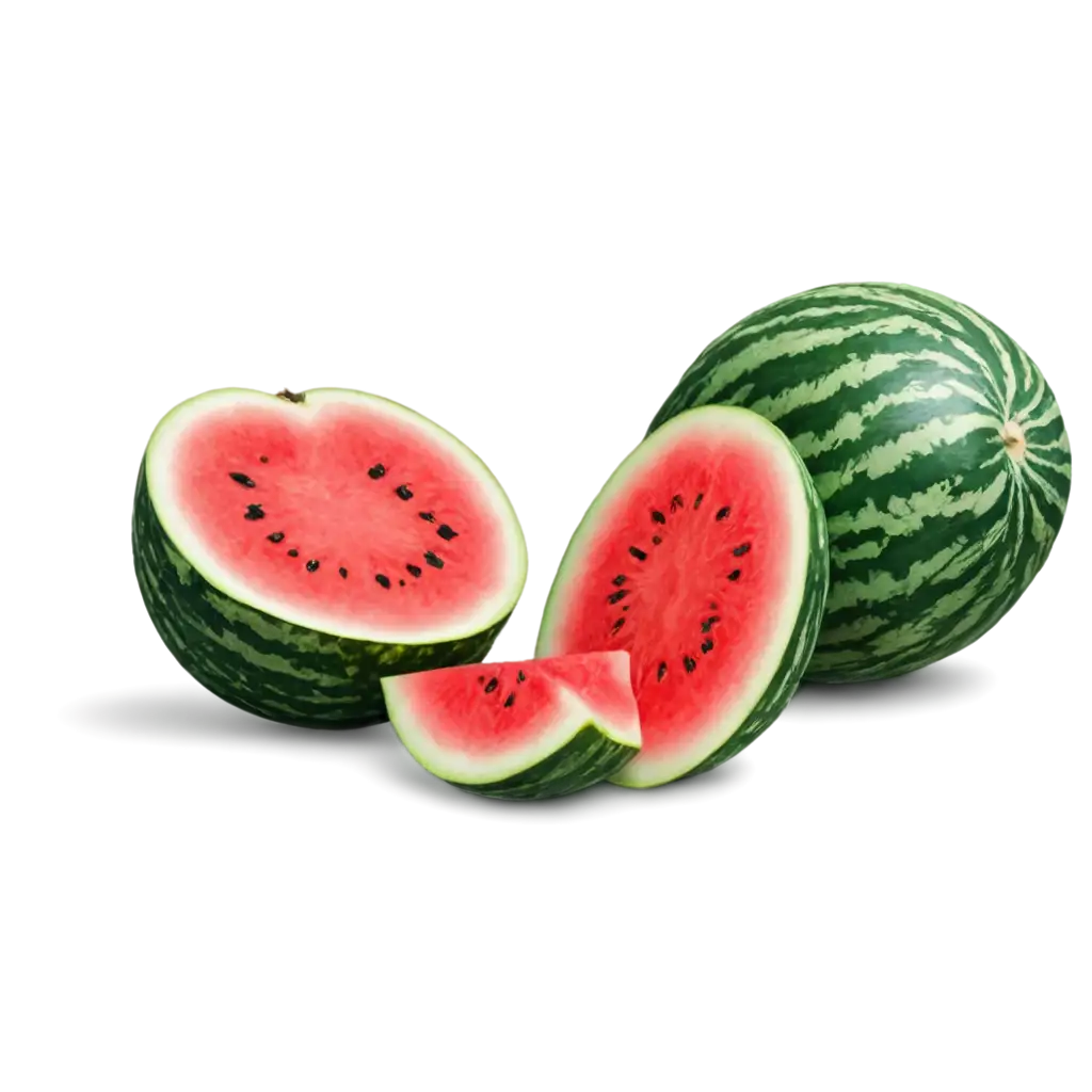 Vibrant-PNG-Image-of-a-Watermelon-Halved-Capturing-Freshness-and-Detail